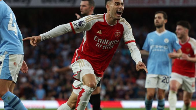 Martinellis Late Strike Earns Arsenal First EPL Win Against City In Eight Years