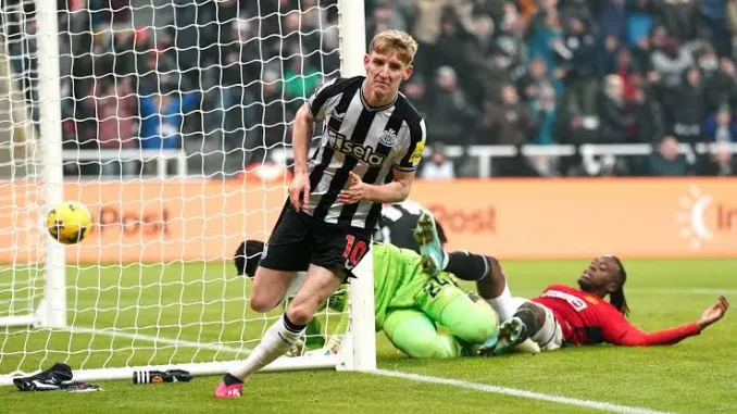 EPL: Gordons Solitary Goal Earns Newcastle Victory Over Man United